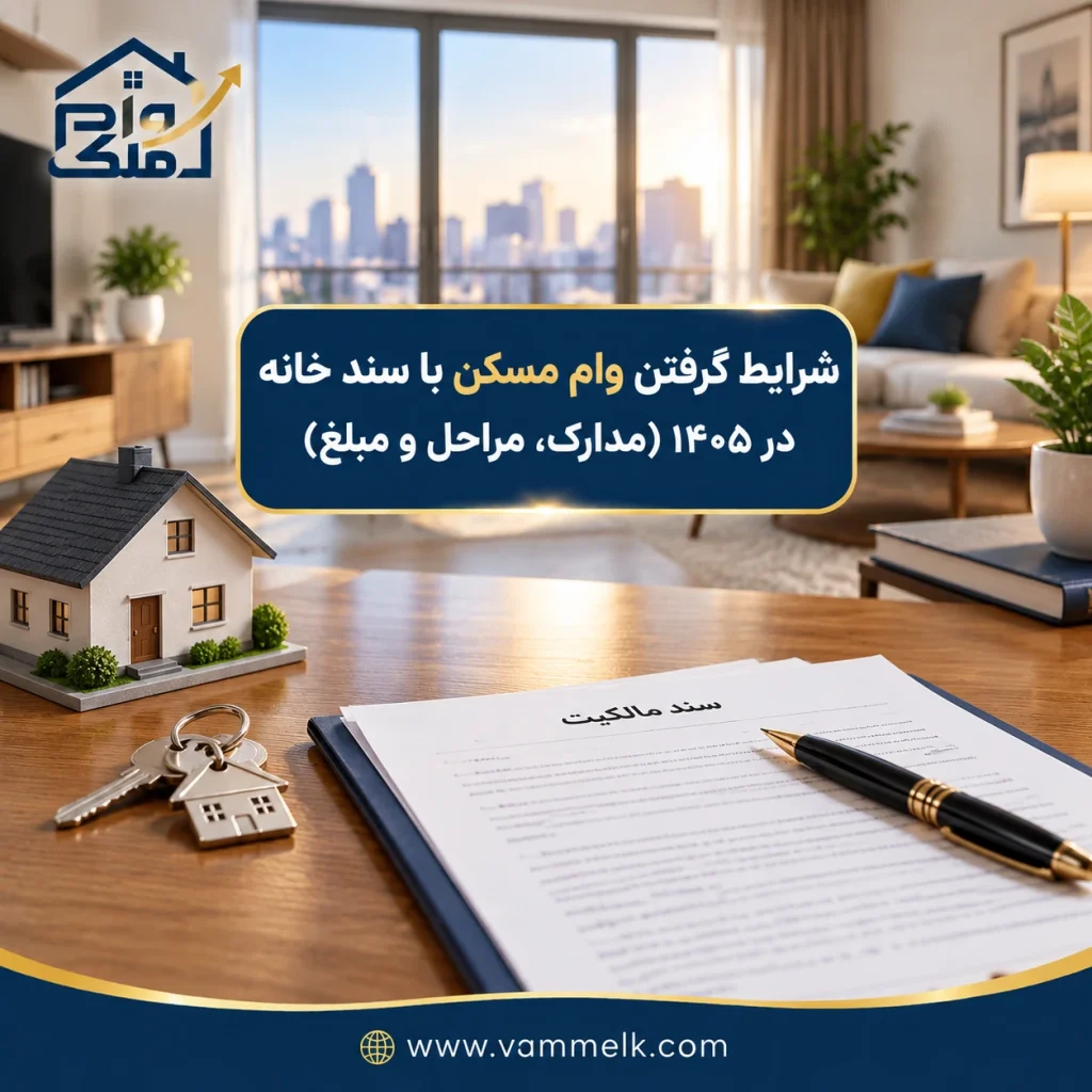 شرایط گرفتن وام مسکن با سند خانه