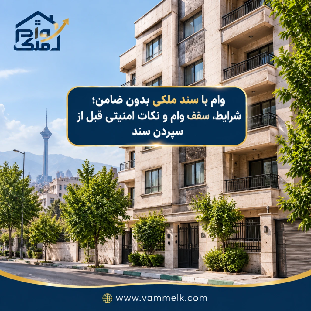 وام با سند ملکی بدون ضامن